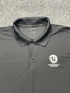 Polo negro Ogio Unreal Engine Employee para hombre talla 2XL bordado - Imagen 1 de 12