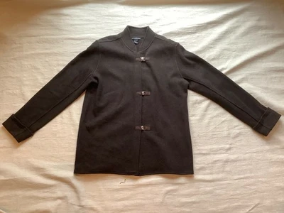 Chaqueta Suéter Alexandra Bartlett Pequeña Marrón 100% Lana Talla S Foto 1 de 4