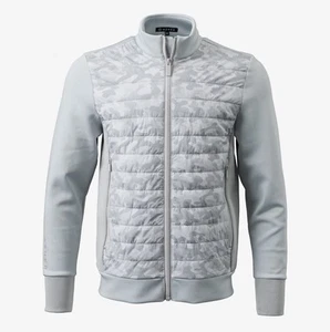 Chaqueta de golf híbrida Asher para hombre gris claro medio camuflaje rendimiento - Imagen 1 de 9