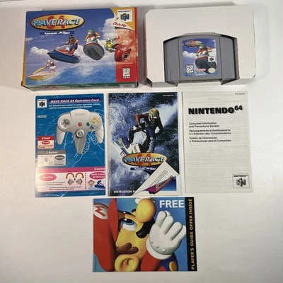 Wave Race 64 (Nintendo 64, N64) CIB Completo con Manual - Auténtico Foto 1 de 4