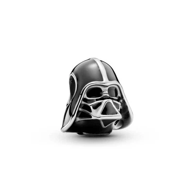 Ciondolo Pandora Disney Star Wars Dart Fener 799256C01 Argento Smalto Nero Charm - Immagine 1 di 2