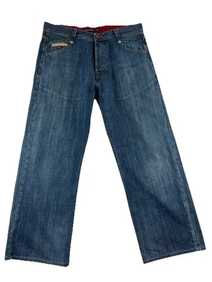 Sixty Energie New Waco Mens Blue Jeans 38 Button Fly 5 Pocket - Image 1 of 4