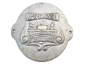 1910s PIPELESS FURNAGE Cover Typenschild USS MONITOR Ironclad Civil War War Warship - Bild 1 von 6