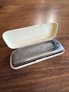 Armonica vintage M. Hohner melodia dorata n. 542 - Chiave di B con custodia - Germania - Foto 1 di 10
