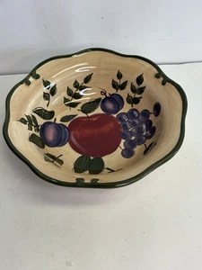 Home Trends Granada Keramik 9 1/4 Servierschale Apfel Birne Trauben Pflaume - Bild 1 von 18