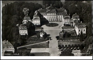 Arolsen Hessen Postkarte 1958 gelaufen Patrie am Schloß Fliegeraufnahme - Picture 1 of 1