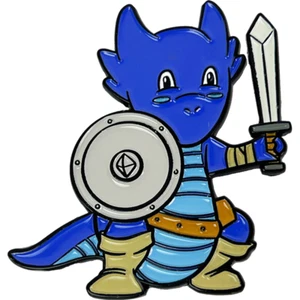 Pin - Buckles the Blue Kobold Fighter - Gallant Goblin - Picture 1 of 1