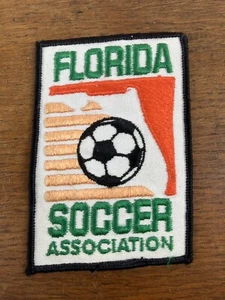 Parche de costura bordado vintage de la Florida Soccer Association - Imagen 1 de 3