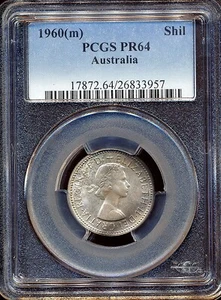 Australia 1960 (m) One Shilling 1/- Elizabeth II - PCGS PR64 - Picture 1 of 3