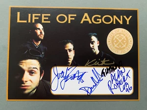 LIFE OF AGONY 'KEITH CAPUTO' firmado tarjeta de autógrafo 15x21 autógrafo - Imagen 1 de 2