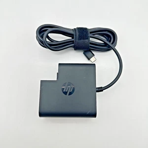 OEM Genuine HP USB-C Charger & Travel Power Adapter 65W TPN-AA03 *NO CABLE* - Picture 1 of 2