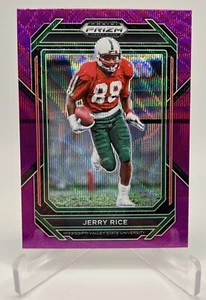 2023 Panini Prizm Draft Picks Jerry Rice Purple Wave Prizm #51 MVSU 49ers - Picture 1 of 2