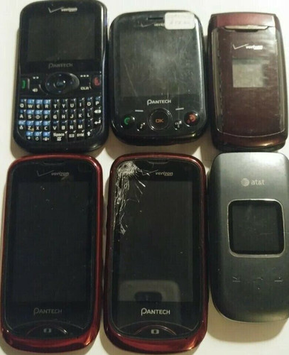 Lot of 5 Assorted Cell Phones for Parts, Scrap, Trade In, or Gold ...