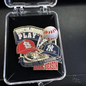 St Louis Cardinals New York Yankees Interleague Play June 2005 MLB Lapel Pin New - Picture 1 of 1