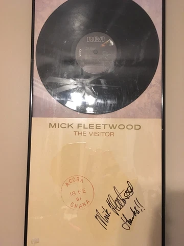 mick fleetwood signed copy of The Visitor Cover