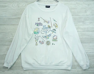 Sudadera Harry Potter Grande Pastel Icons Símbolos Pullover 2019 Jerry Leigh HP - Imagen 1 de 4