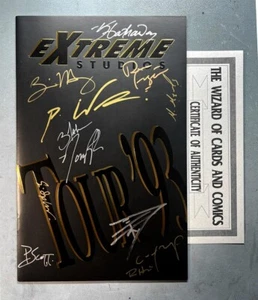 EXTREME STUDIOS 1993 TOUR BOOK (NM 9.4) 12-AUTOGRAPHS /ROB LIEFELD / with COA* - Picture 1 of 7