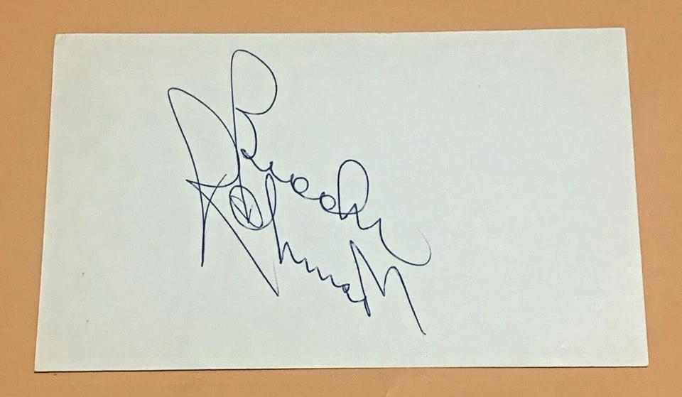 VINTAGE Brooks Robinson Baltimore Orioles Autographed Signed 3x5 Index Card - Image 1 of 1