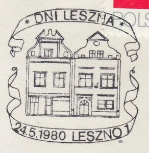 POLAND 1980 109 POSTMARK LESZNO 1, 24.V.1980 Leszno Days. - Picture 1 of 2