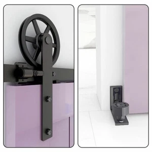 CCJH 4 FFT-20 FT Schiebescheune Tür Hardware Kit Gleisschrank verstellbare Bodenführung - Bild 1 von 17