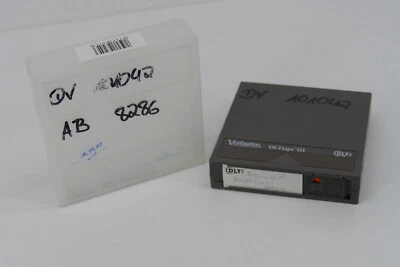 1x VERBATIM DLT Tape III + Cartridge Speicher Kassette Tape + sehr guter Zustand - Bild 1 von 3