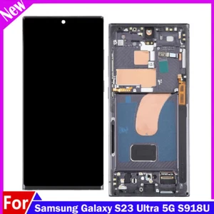 New For Samsung Galaxy S23 Ultra 5G S918U OLED Display LCD Touch Screen w/Frame - Picture 1 of 7