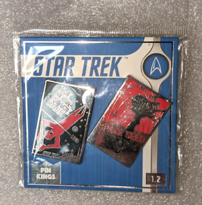 Ensemble d'insignes Star Trek épingles Kings 1,2 marchandise officielle neuve et scellée