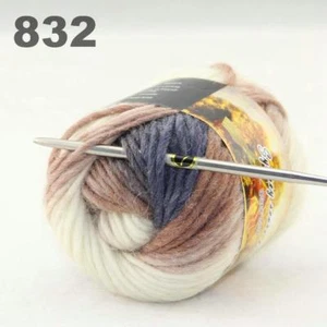 C Lo último Multicolor 1 Bolas x 50g Grueso Prendas de Punto Bufanda Mufla Suave Lana Hilo 32 - Imagen 1 de 24