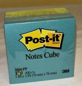 Post-it Notes Cube 3" x 3" 400 Count New - Picture 1 of 5