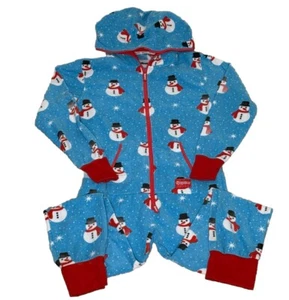 Tipsy Elves Unisex Adult One piece Pajama Winter Small Snowman - Picture 1 of 9