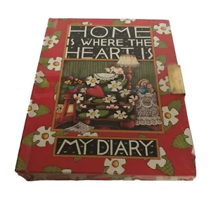 Mary Engelbreit Diary With Lock & Key Home is Where the Heart Is 1990s Sealed - Picture 1 of 3