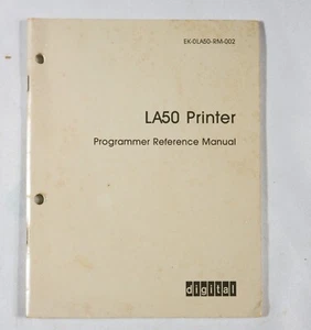 Vintage DEC Digital LA50 Printer Programmer Reference Manual ST533B38 - Picture 1 of 5