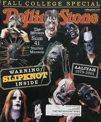 Rolling Stone Magazine October 11, 2001 SLIPKNOT - Aaliyah  Tribute 1979-2001 Foto 1 de 4