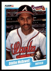 1990 Fleer Oddibe McDowell Baseball Cards #589