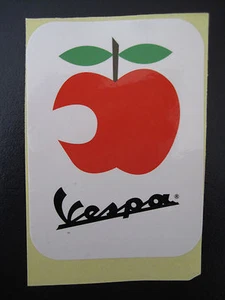 VESPA Scooter Apple Core Sticker NEW - Picture 1 of 1