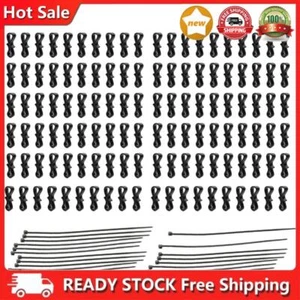 120Pcs Outdoor Light Hooks Plastic S Gutter Clips Hooks Reusable Gutter Clips DE - Bild 1 von 11