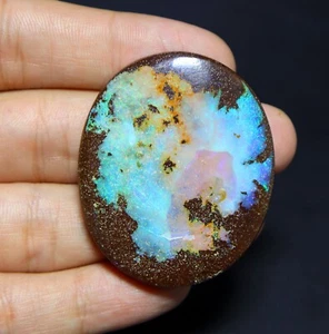 Piedra preciosa suelta cabujón liso ópalo de roca australiano 180 quilates 52X43X8 mm ovalada - Imagen 1 de 7