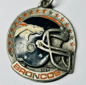 Vintage Denver Broncos Pewter 1997- Key Chain Siskiyou Co - Picture 1 of 5