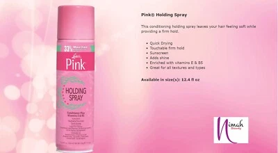 Luster's Pink Holding Spray Acondicionador Plus Vitaminas E y B5 366 ml Foto 1 de 3
