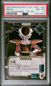 PSA 8 Dragon Ball Z CCG 2008 Frieza WA-024 SR Super Rare The Awakening Foil DBZ - Picture 1 of 2