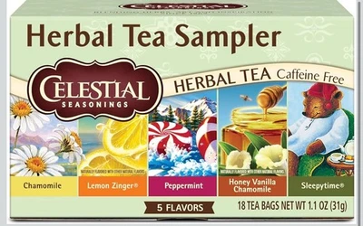 Té de hierbas - Surtido 90 bolsitas de té (18 bolsitas de té de cada 5 sabores) Foto 1 de 4