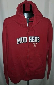 Toledo Mud Hens Sweatshirt Mens Size XXL Red Zip Up Baseball Hoodie - Picture 1 of 4