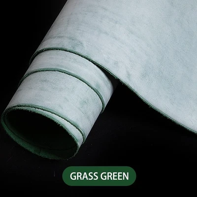 WUTA cera de neblina grão integral couro bovino curtido vegetal 1,8-2,4 mm de espessura 30x60 cm - Imagem 1 de 4