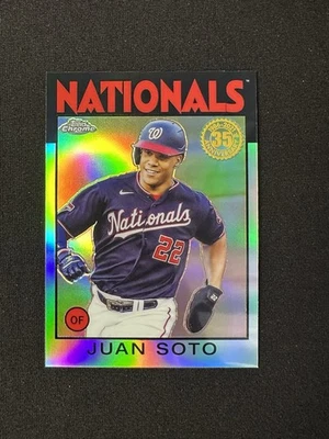 2021 Topps Chrome - 1986 Topps Baseball Juan Soto #86BC-4 - Image 1 of 2