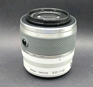Nikon 1 NIKKOR 30-110mm f/3.8-5.6 VR ED IF 1-Mount Lens - White - Picture 1 of 5
