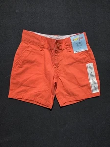Cat&Jack Flat Front Shorts Orange Size 4 NWT - Picture 1 of 3