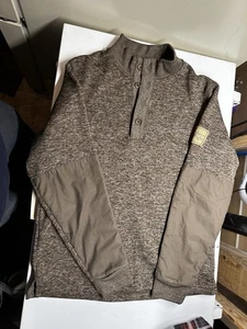 Cabela’s Northern Flight Pullover Mens L Brown Mock Neck Sweater Outdoors Large - Picture 1 of 4