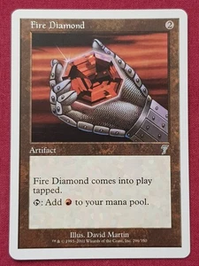 Magic The Gathering 7TH EDITION FIRE DIAMOND artifact card MTG SEVENTH - Picture 1 of 2