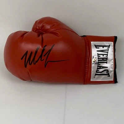 Autographed/Signed MIKE TYSON Red Everlast Boxing Glove Athlete Hologram COA - Image 1 of 2