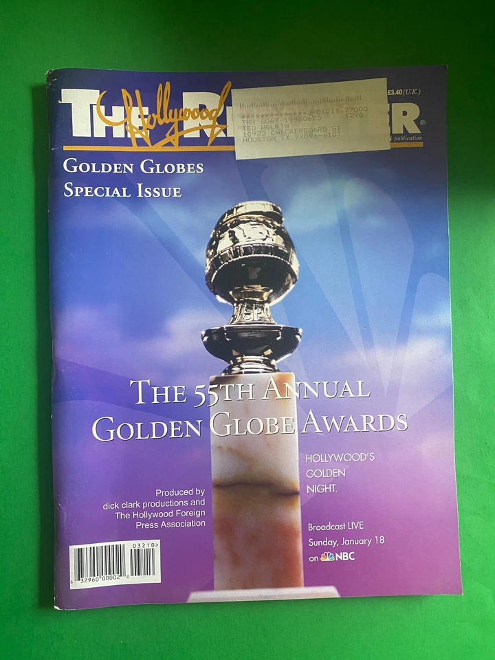 HOLLYWOOD REPORTER-JAN 13, 1998-55TH GOLDEN GLOBES AWARD PREVIEWS-COMPLETE ISSUE - Image 1 of 1